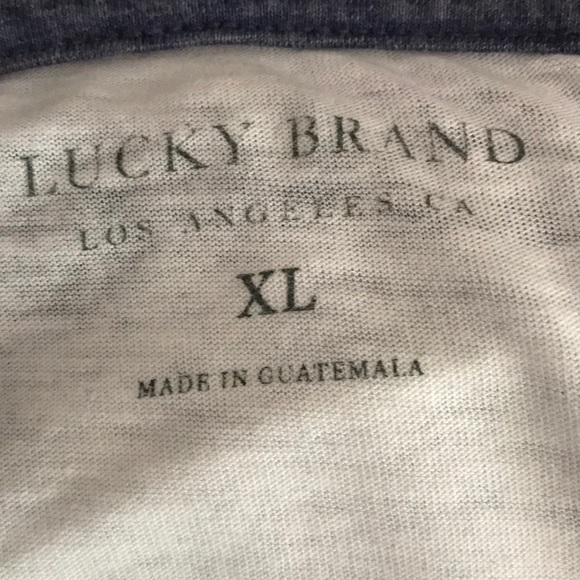 1 LEFT! NEW Graphic Hippie Make Luck Not War top - Picture 8 of 8